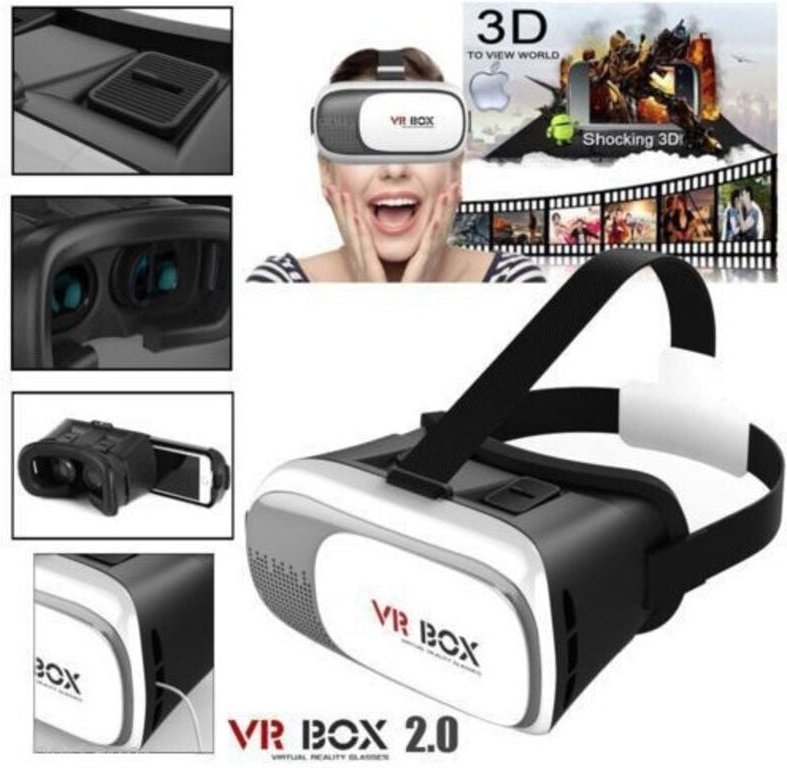 Trade Shop Traesio - Trade Shop - 3D vrbox virtual reality brille spiele 360° filme mit bluetooth controller -