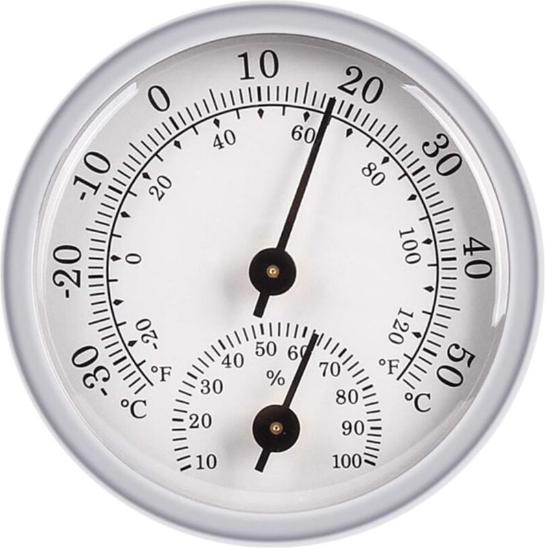 Ersandy - Hygrometer-Thermometer, Feuchtigkeitssensor-Monitor-Detektormessungen, analoges Thermometer zur Verwendung in ...