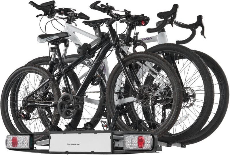 Mophorn - Fahrradträger, 5 cm Anhängerkupplung, 3-Fahrradträger mit 65 kg Tragkraft, abschließbares Design für Elektrofa...