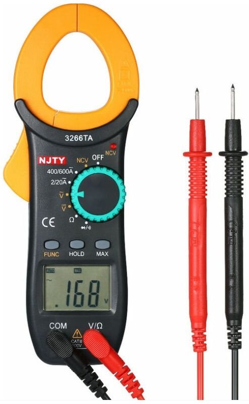 Csparkv - Digitale amperemetrische Zange, automatischer Bereich, 2000 Zählwerte – akustische Durchgangskapazität