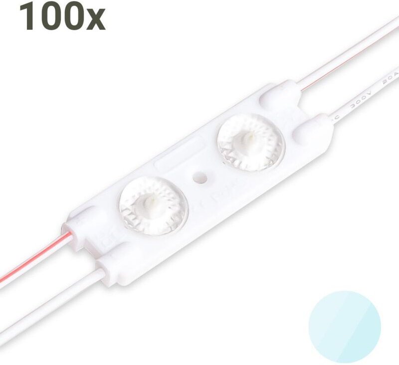 LED Modul 6500K 1W 175° 12V IP67 (100 Stück VPE)