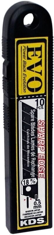 Triuso - kds Abbrechklingenbox Power Black Evolution m. 18mm Abbrechklingen ( 10 Stück )