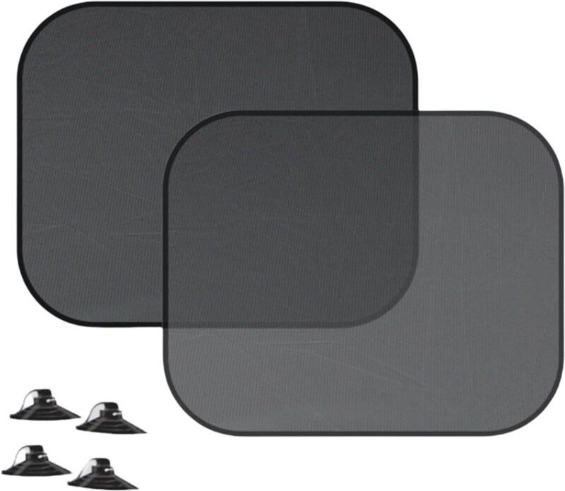 2 Auto-Sonnenblenden mit Saugnäpfen, UV-Schutz für Babys, Kinder und Erwachsene, einfach zu installieren, ohne die Sicht...