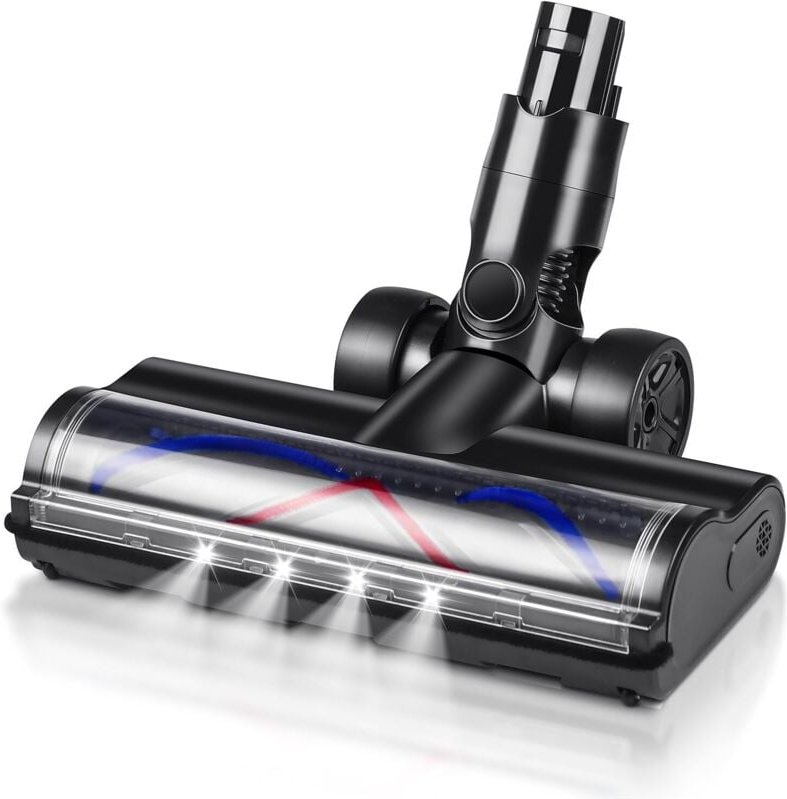 Ersatzkopf für Dyson V6 DC58 DC59 DC61 DC62 DC72 DC74 Akku-Staubsauger, V-förmige Turbo-Borsten-Rollbürste mit LED-Schei...