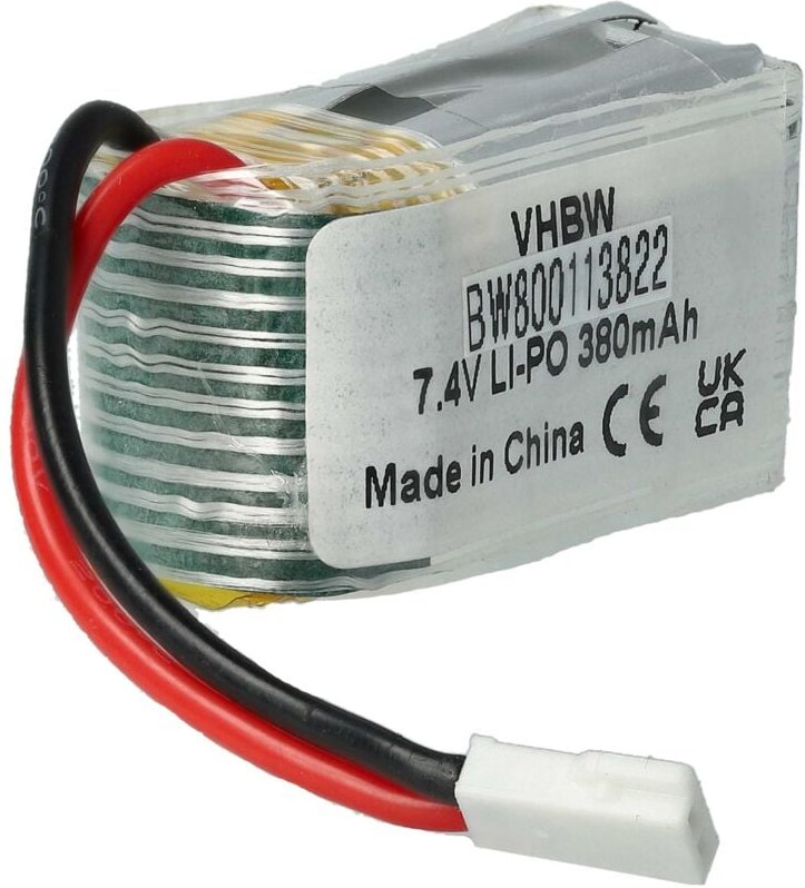 Vhbw - Li-Ion Akku 380mAh (7.4V) kompatibel mit Drohne, Multicopter You Go Media DM007 Nighthawk Quadrocopter