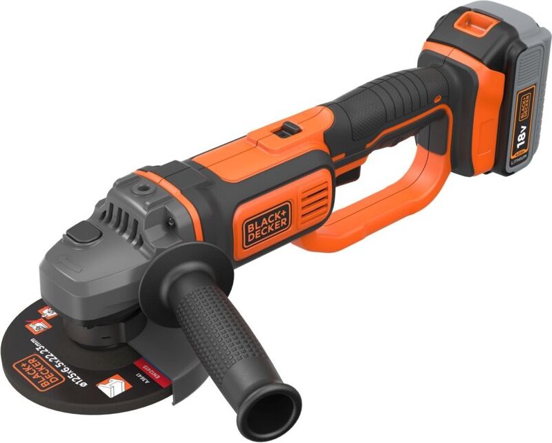 Thumbnail - Black&decker - black+decker BCG720M1 Akku Winkelschleifer 18V ø 125 mm 1x 4,0 Ah Akku Softbag