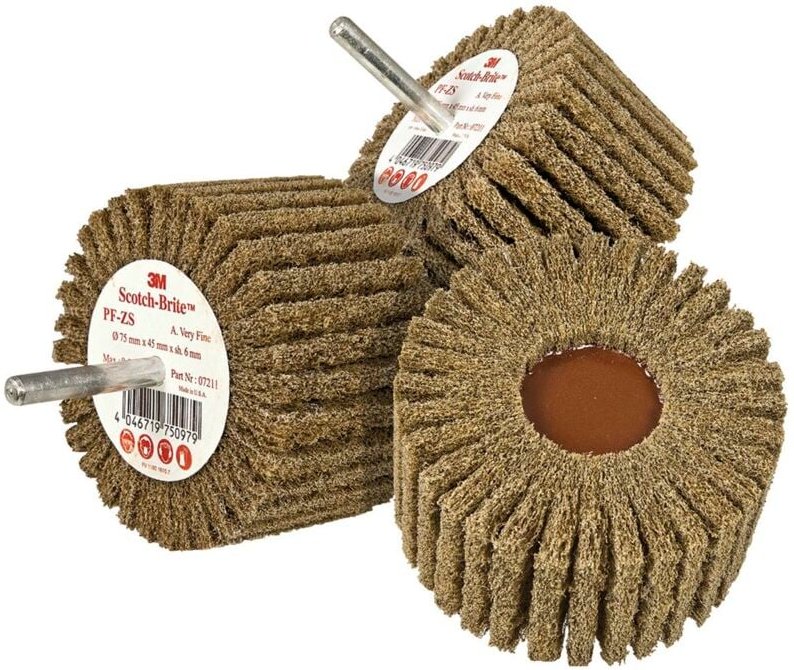 Lamellenbürste Scotch-Brite pf-zs 100 x 45 mm Korn amed Schaft 6 mm - 3M