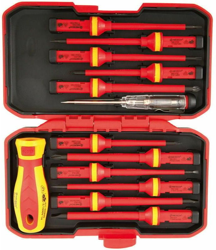 1000 V magnetischer manueller isolierter Schraubendreher-Satz, 13-teiliger austauschbarer isolierter Schraubendreher-Sat...