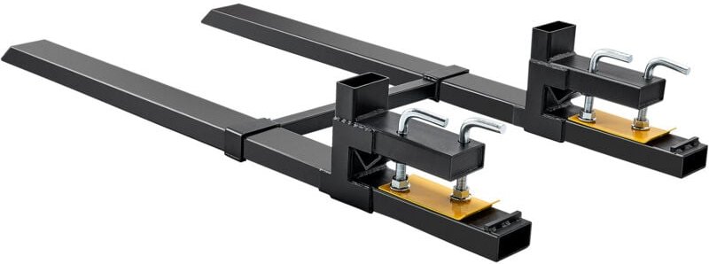 Mophorn-Palettengabeln, 2000 lbs Tragkraft, 43" Hochleistungs-Klemmgabeln mit verstellbarer Stabilisatorstange, Traktors...