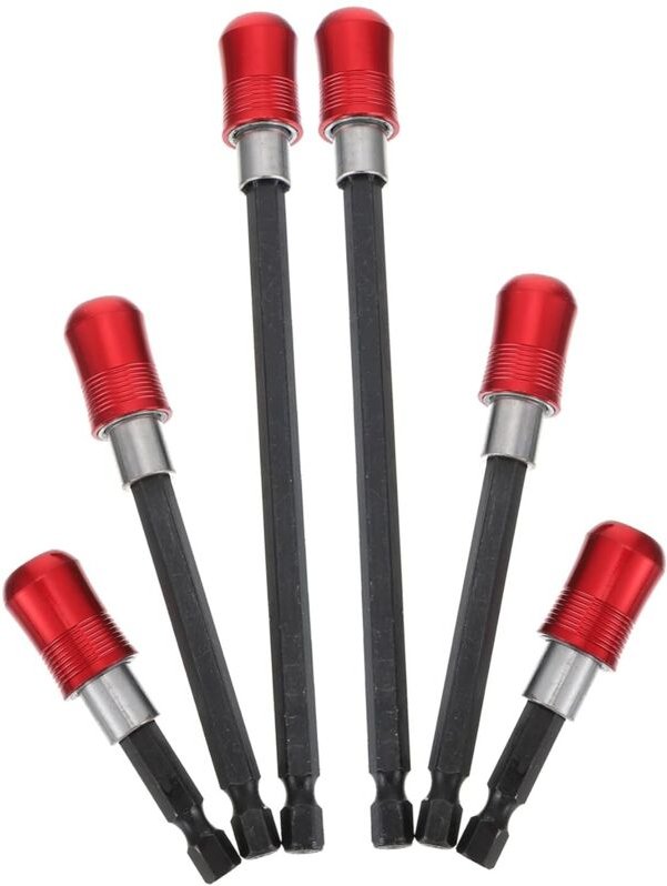 Sets magnetischer Bithalter, Verlängerungsstange aus Edelstahl, Schraubendreher, Bohrer, Bithalter, praktisches Zubehör ...