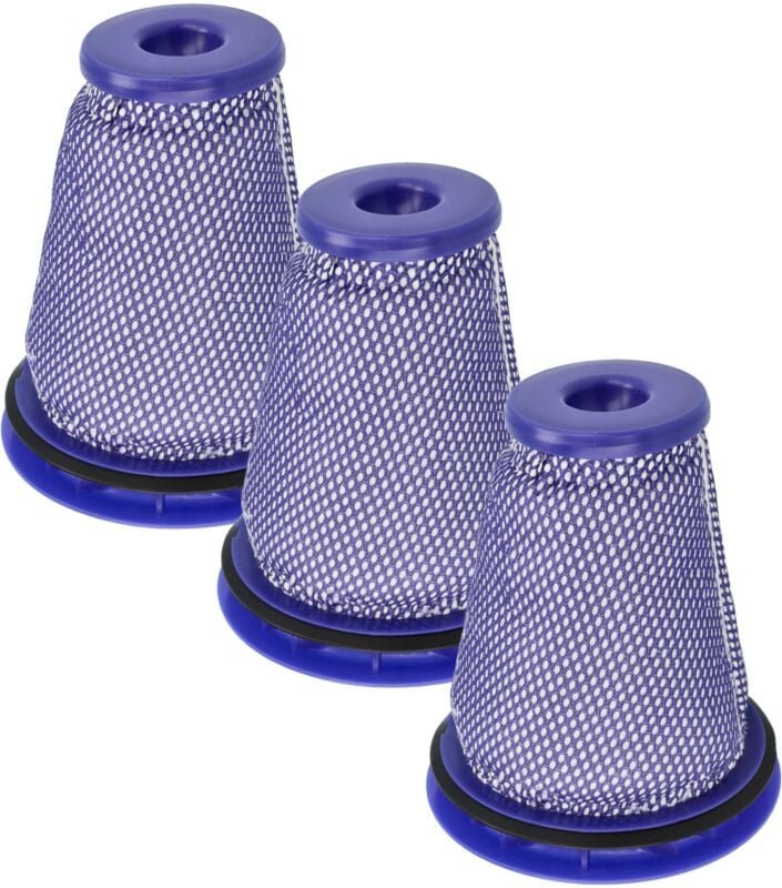 3x Vormotorfilter kompatibel mit Dyson Cinetic Big Ball Animal Pro Staubsauger - Motorschutzfilter, Abwaschbar - Vhbw