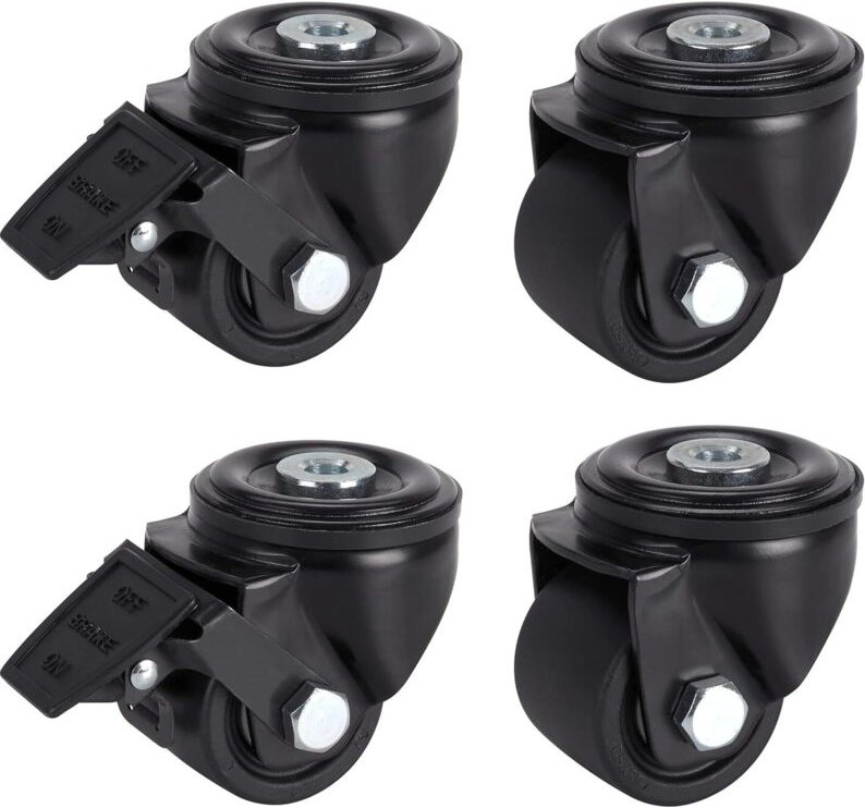 Dörner + Helmer Schwerlastrollen Set 4er für Innen- und Außenbereich Industrie Werkstatt Transport bis 500kg