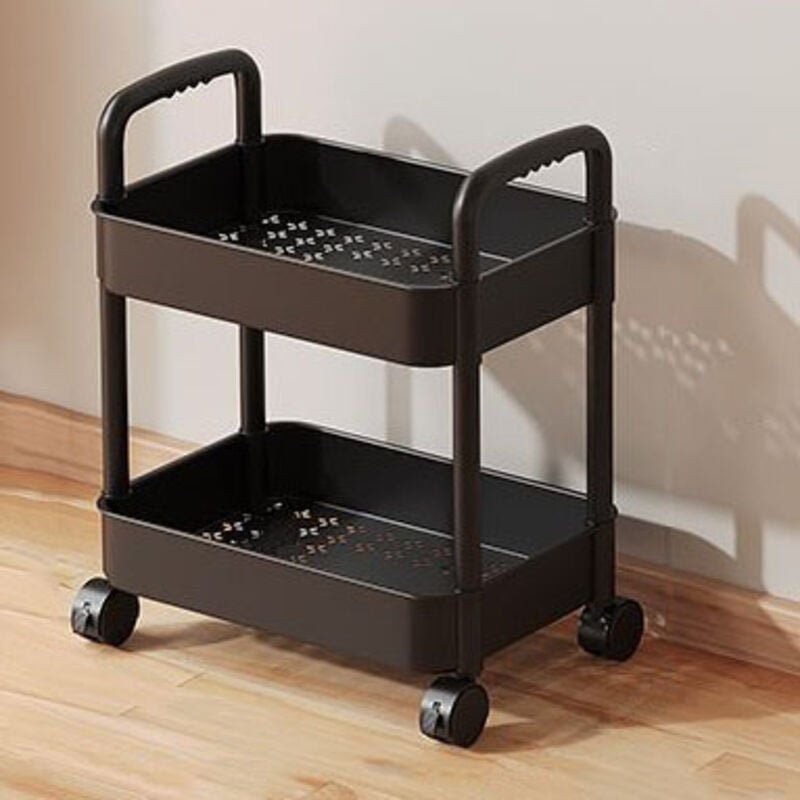 Bastelwagen, Rollwagen-Organizer, 2 Etagen, Rollwagen, Rollwagen mit Rollen, Regalwagen, Badezimmer-Aufbewahrungsseiten,...