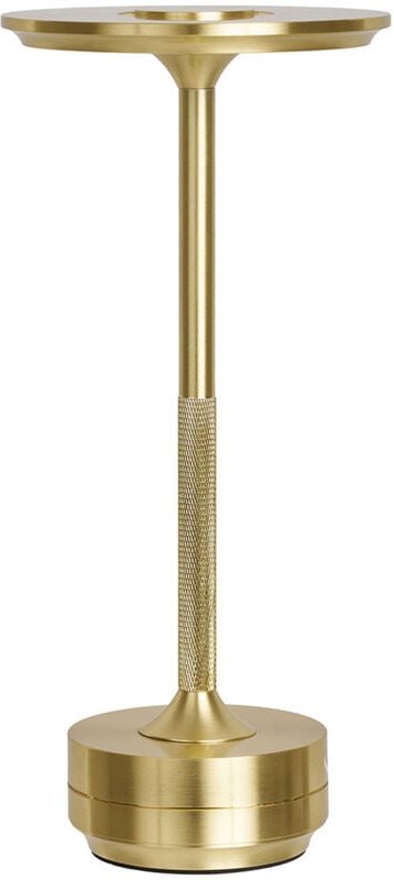 Ebuy24 - Lyneham Tischlampe led wiederaufladbar Messing Dekor.