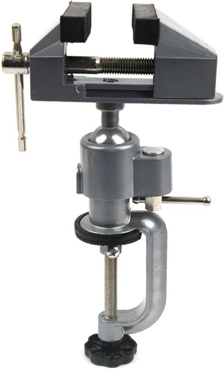 Multifunktionale 2 in 1-Tischzange Aus Aluminiumlegierung, Tischzange für Elektrische Bohrmaschinen Prozessmodellwerkzeu...