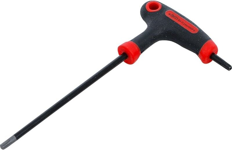 Schraubendreher mit T-Griff und seitlicher Klinge T-Profil (für Torx) mit/ohne Bohrung T20