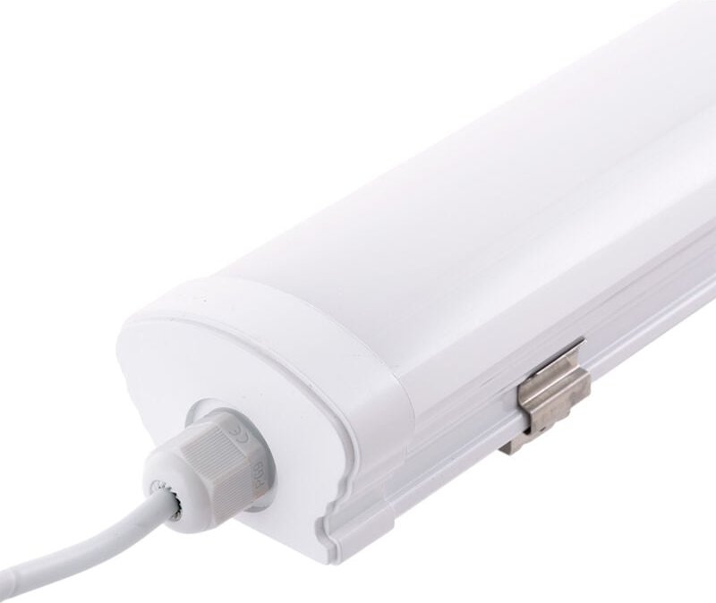 Greenice - Wasserdichte LED-Ausrüstung, 40 w, 3.600 lm, 6.000 °k, 120 cm, IP65, 50.000 h, Mikrowellen-Näherungssensor [H...