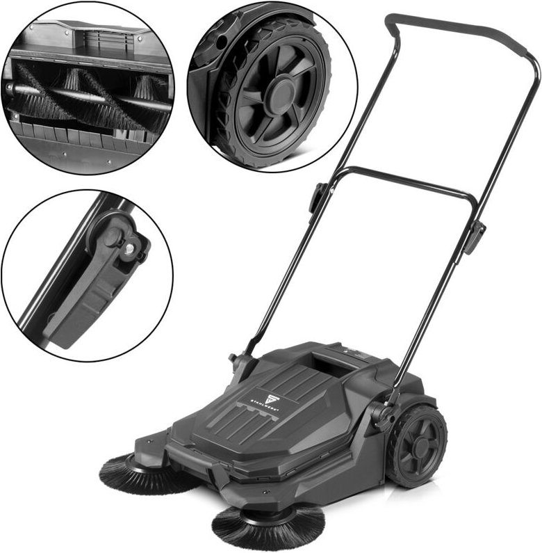STAHLWERK Kehrmaschine SL-20 ST mit 650 mm Kehrbreite und 20 l Fassungsvermögen