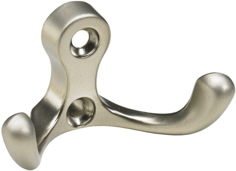 Hettich - Mantelhaken 3,1 x 5,8 x 2,9 cm Zinkdruckguss vernickelt - 1 Stück Möbelbeschläge
