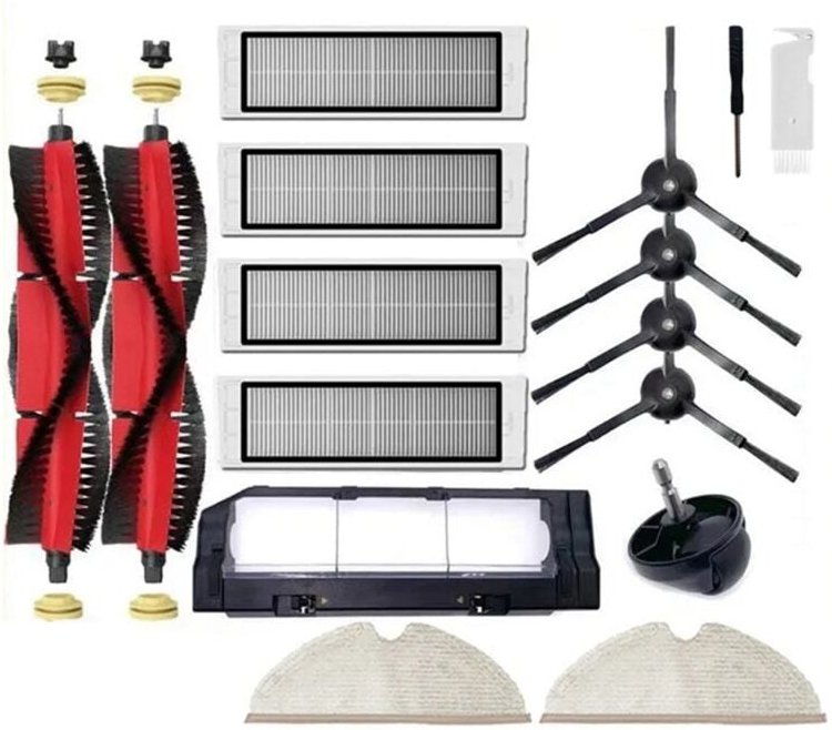Für Xiaowa E20 Wichtigsten Seite Pinsel HEPA-Filter Mopp Tuch