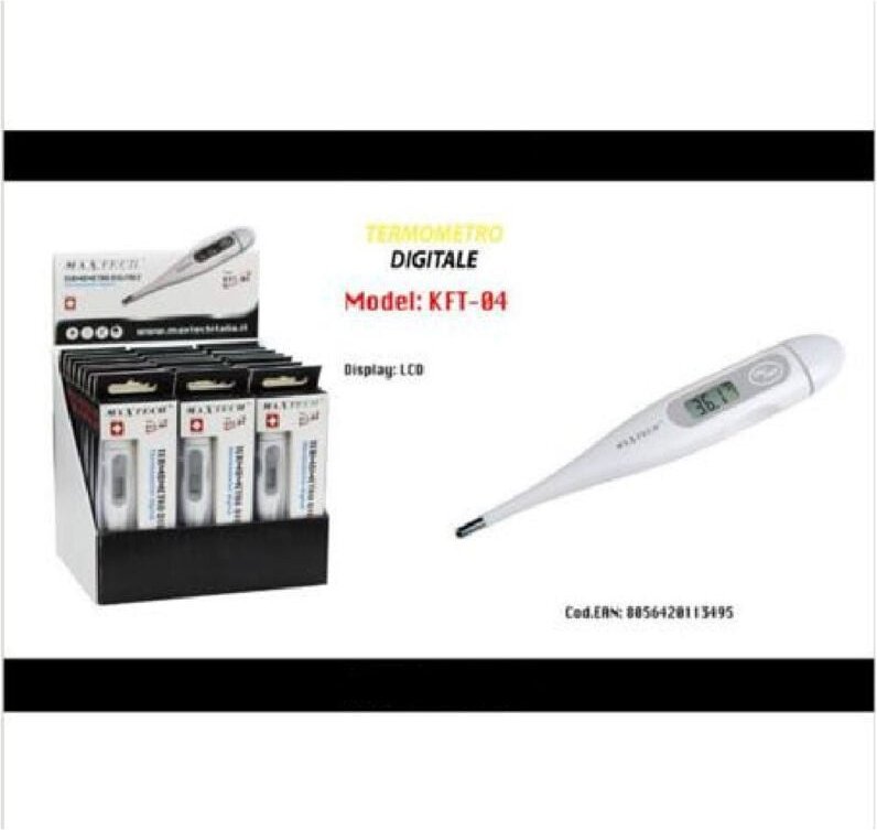 Trade Shop Traesio - Trade Shop - digitales thermometer fiebermessung körpertemperaturmessung KFT-04 maxtech -