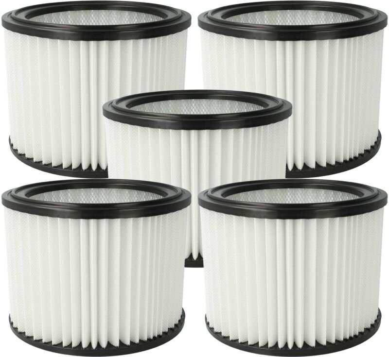 5x Filterelement kompatibel mit Hitachi Hikoki RP300YDL, RP300YDLWA, RP300YDLWAZ Nass-/Trockensauger - Feinstaubfilter, ...