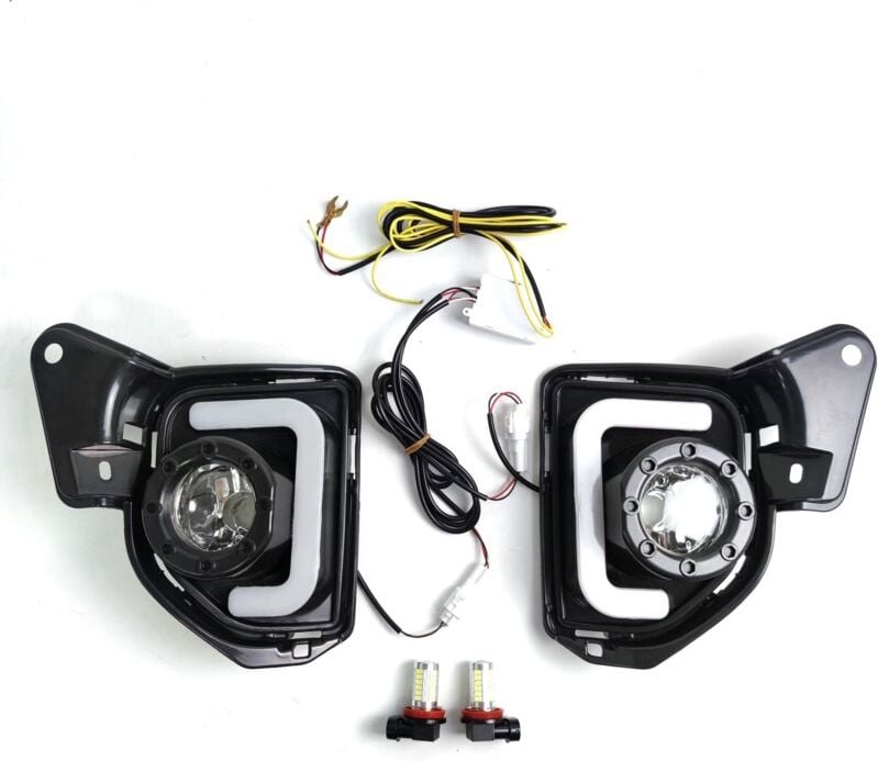 Tlily - 2Pcs led 12V abs Auto Nebel Lampe drl Tagfahrlicht für Toyota Hiace 2014 2015 2016 2017 2018 mit Blinker