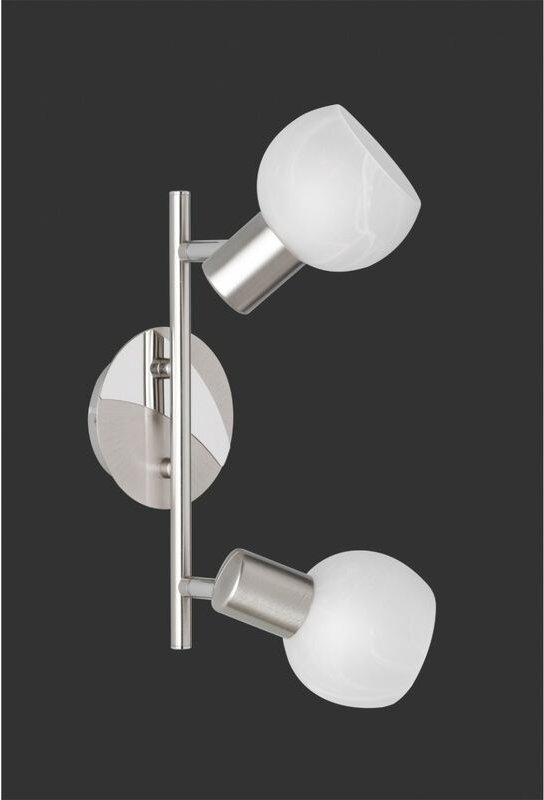 Deckenstrahler 2 LEDs, verstellbar, Antibes-Nickel-Trio-Beleuchtung