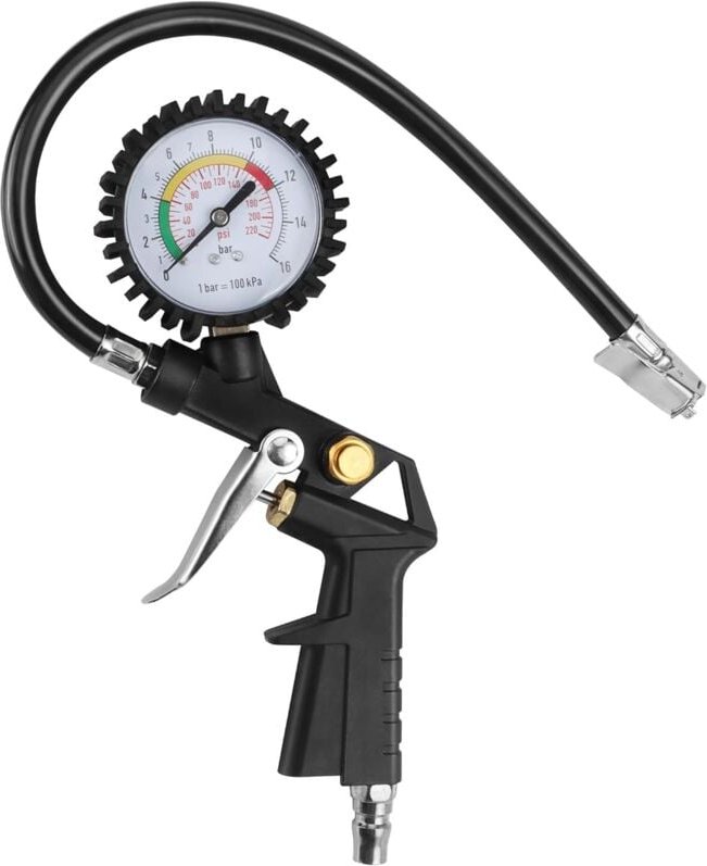 2er-Pack digitales Reifendruckmessgerät, Reifenfülldüsen-Druckmessgerät, genaues multifunktionales Druckmessgerät für Au...