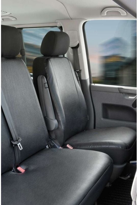 Walser - Passform Sitzbezug aus Kunstleder kompatibel mit vw T4, Einzelsitz vorne