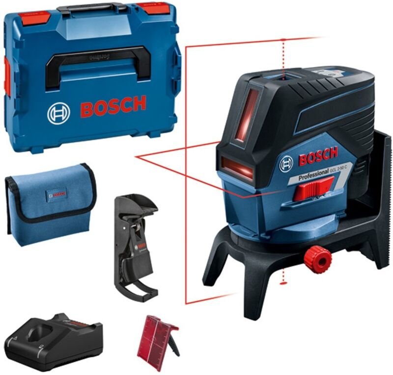 Bosch Kombilaser gcl 2-50 c mit 1x 2,0 Ah Li-Ion Akku im Set + Lader in l-boxx