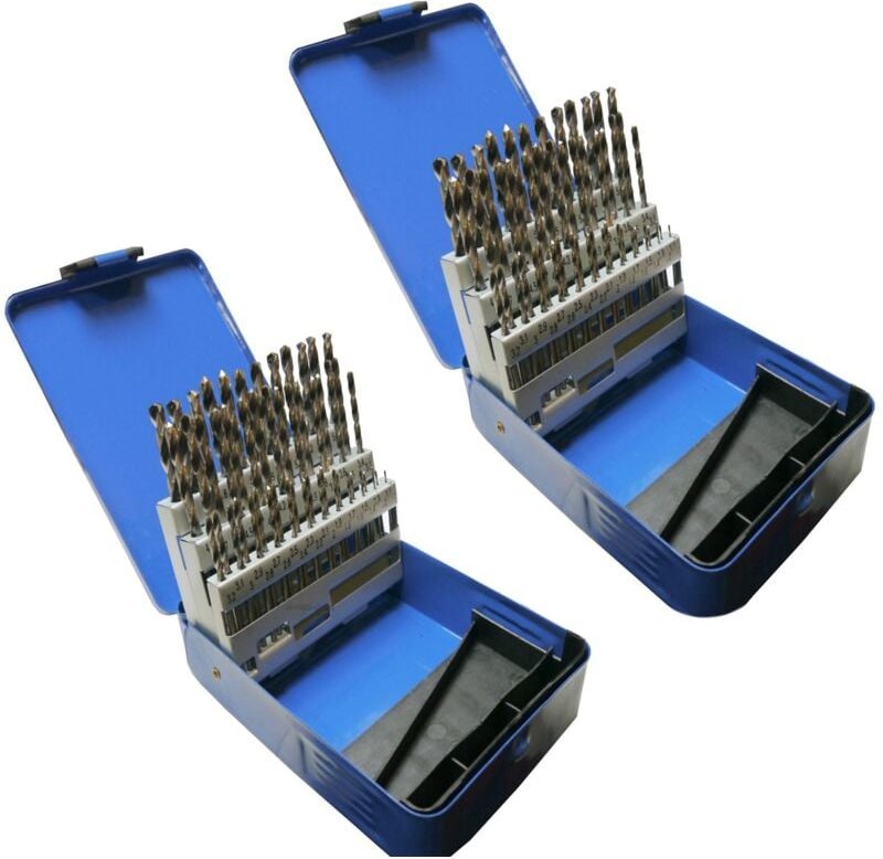 Tlily - 102 Stueck Engineering Bohrerset Hss 1 - 6mm in 0,1mm Schritten