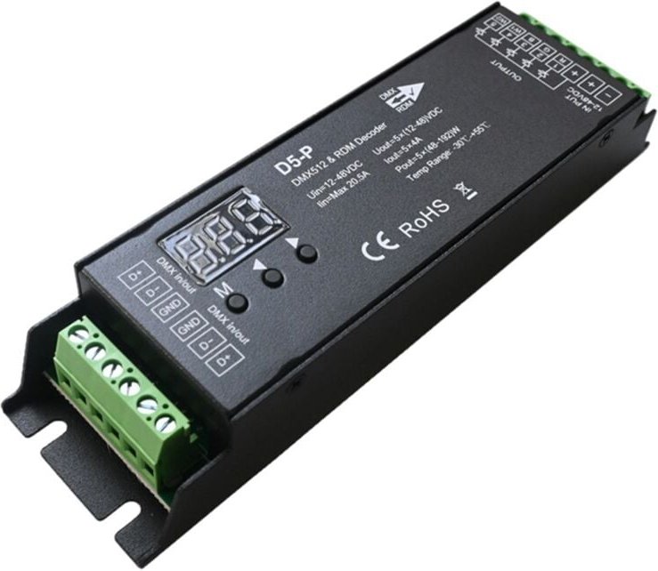 5-Kanal-Decoder mit RDM-Digitalanzeige-LED-Controller