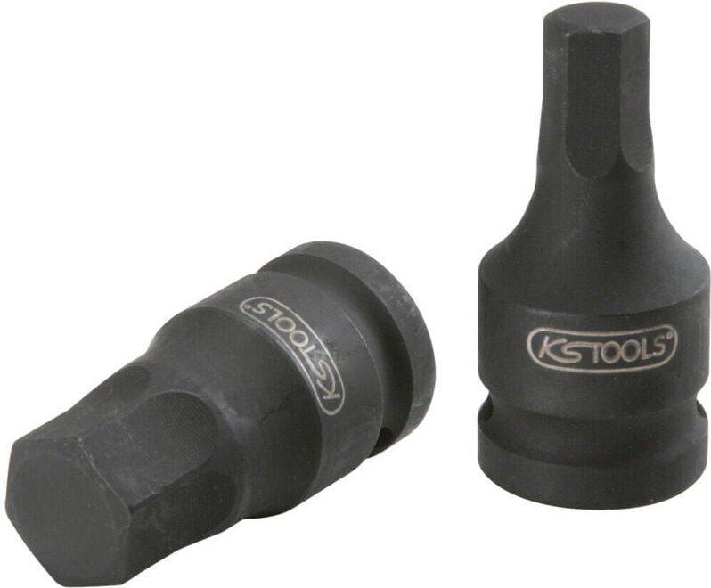 3/8' Kraft-Bit-Stecknuss für Innensechskant-Schrauben, kurz, 6 mm