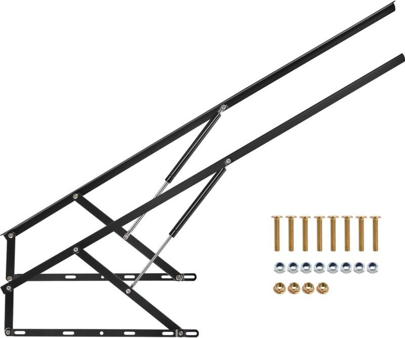 Bettlift,59 x 79 Zoll,kompatible Bettgröße,309 lbs Tragkraft,DIY-Schrankbett-Mechanik-Hardware-Kit vertikal Deluxe,pneum...