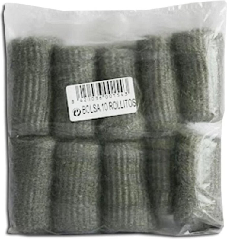 Akron Stahlwolle Nr. 00 Beutel mit 10 Sanitärrollen Ref. 3310