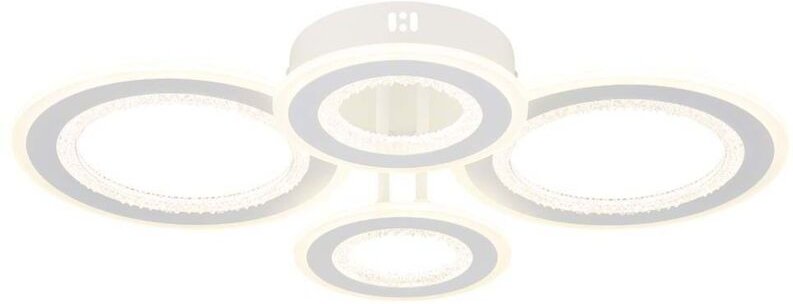 Deckenleuchte Deckenlampe Wohnzimmerlampe weiß matt Memoryfunktion LED L 59 cm