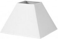 Lampenschirm Pyramide mezzo e27 white 17dx8dx13h Popeline Stoff