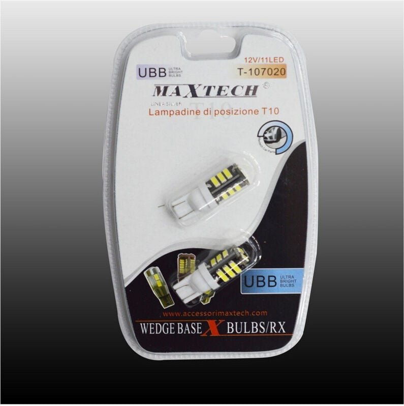 Maxtech - Trade Shop T-107020 12V / 11LED T10 positionslampen ultrahelle lampen -