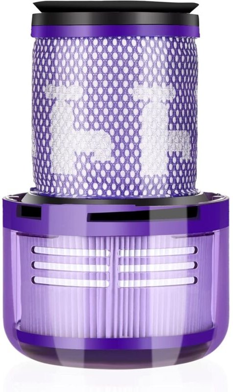 Geeignet für 1 Stück Ersatzfilter für Dyson V12 Slim Absolute Motorhead Akku-Stielsauger, Waschbar Ersatzteile Hepa Stau...