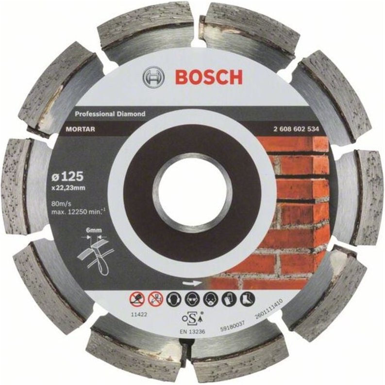 Pro Mortar Diamanttrennscheibe, 125 x 22,23 mm - Bosch