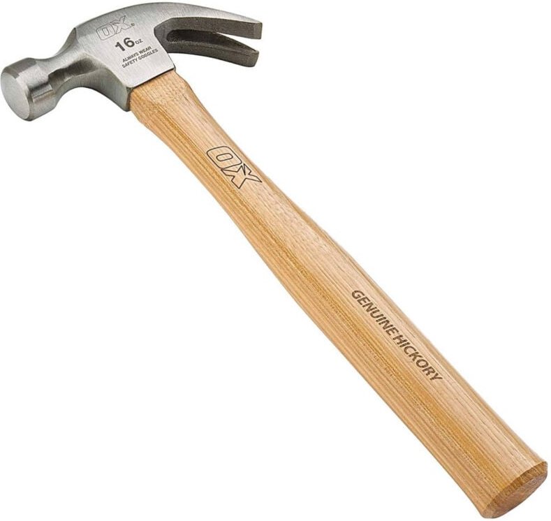 Trade Shop Traesio - Trade Shop - martello curvo con manico in legno testno 250GR per muratore carpentino -