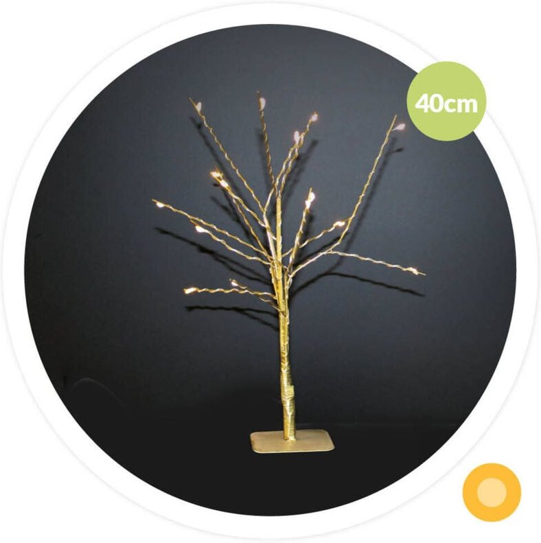 GSC - Cumia led Dekobaum 40cm 3xAA Golden