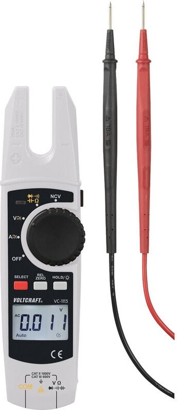 Thumbnail - Voltcraft - VC-1113 Stromzange digital cat ii 1000 v, cat iii 600 v Anzeige (Counts): 6000