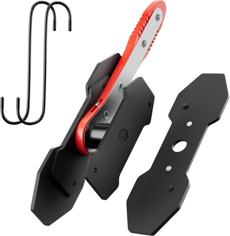 Bremszangen-Kompressionswerkzeug, Bremszangen-Kolbenkompressor mit 2 großen Stahlplatten und 2 zusätzlichen Haken, 360° ...