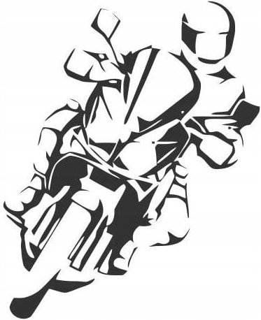 CHASER Motorradaufkleber für Auto schwarz