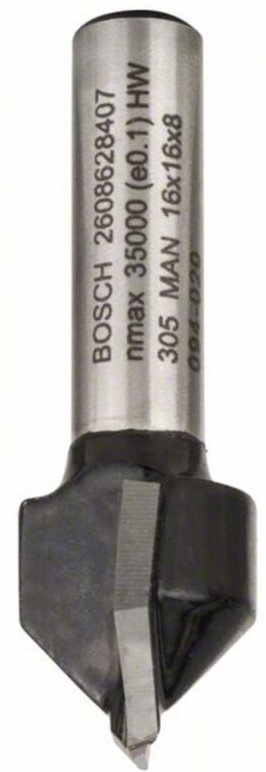 Accessories 2608628407 Nutfräser Hartmetall Länge 45 mm Produktabmessung, ø 16 mm Schaftdur - Bosch