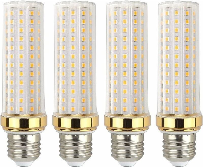 Shmshng - E27 LED-Lampe 20 w Warmweiß, entspricht 150 w E27-Halogenlampe, warmweiße E27-LED-Lampe für Garage/Studio, 4er...