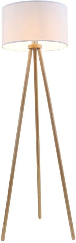 Stoff Stehleuchte ø 45,5 cm 1x exkl E27 60W weiß