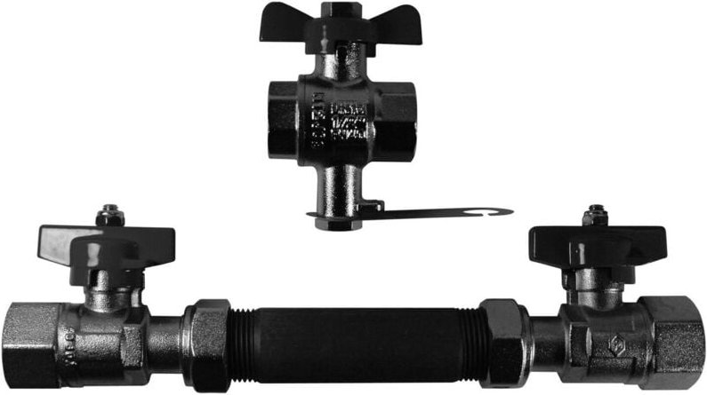 Allmess - ams Einbausatz für Verschraubungs-WZ ebs DN15, g 3/4 x110-D-KH